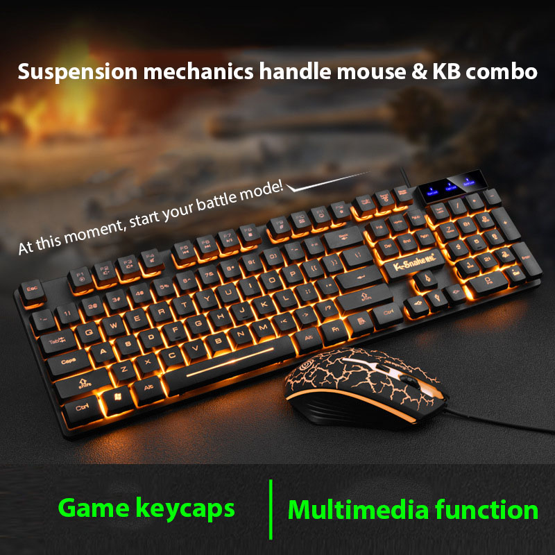 Gaming Keyboard And Mouse Combo Wireless - Conjunto de teclado e mouse KM320