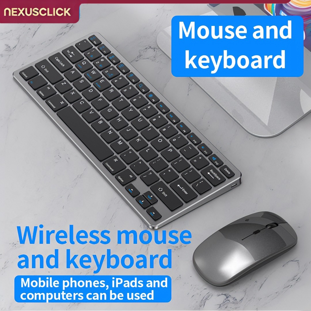 Gaming Keyboard And Mouse Combo Wireless - Conjunto de teclado e mouse sem