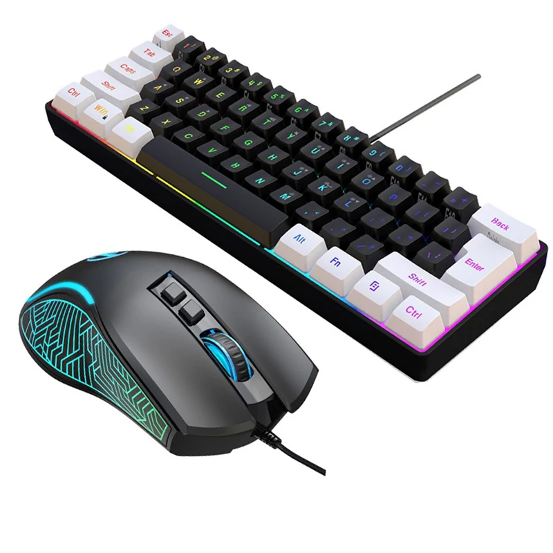 Gaming Keyboard And Mouse Combo Wireless - Kit de Teclado e Mouse 60%