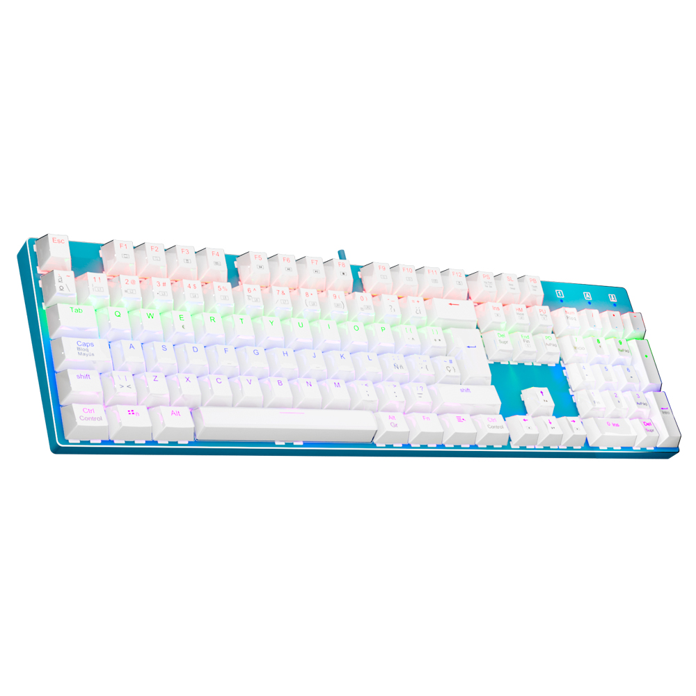 Gaming Keyboard Thocky - Teclado Mecânico USB E-YOOSO Z88 Rainbow