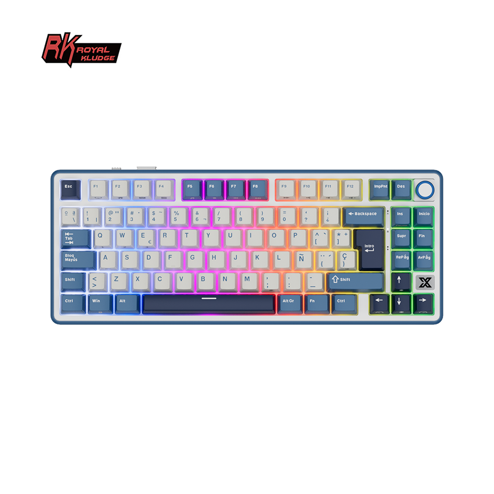 Gaming Keyboard Thocky - Teclado Mecânico Sem Fio RK Royal