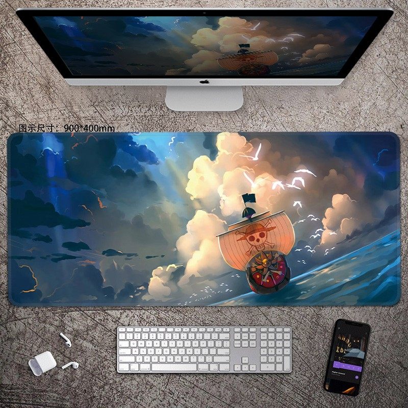 Gaming Keyboard Esports - Mouse Pad de Couro ONE PIECE