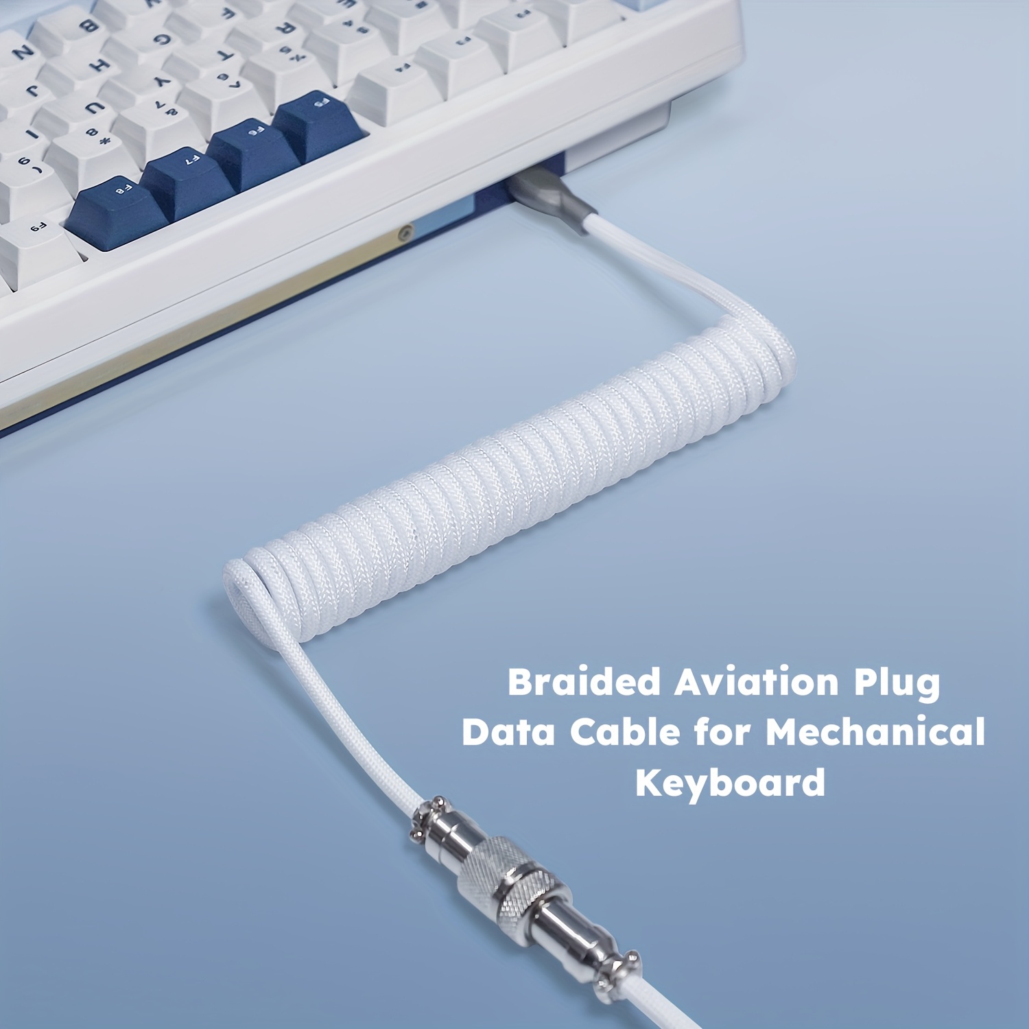 Gaming Keyboard Types - Cabo enrolado para teclado mecânico, tipo