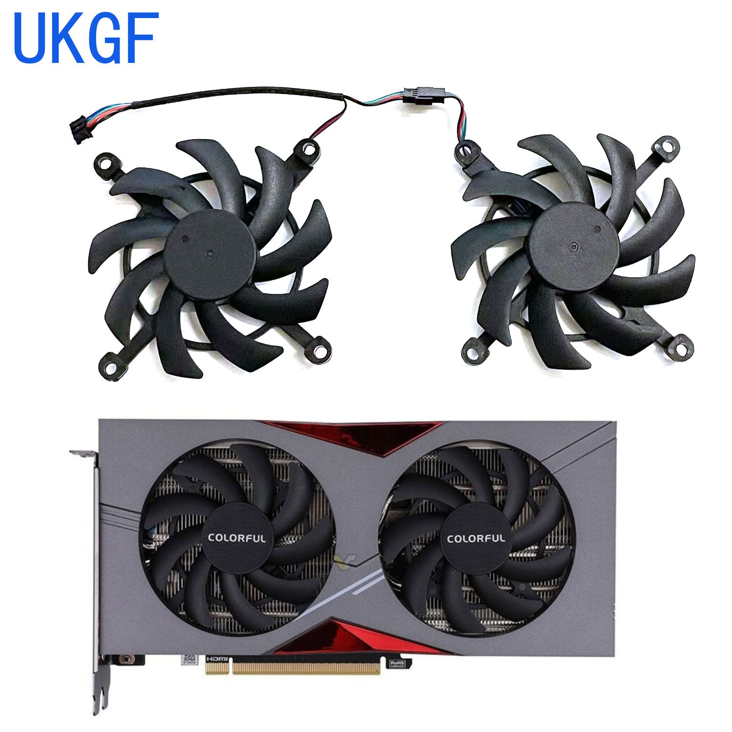 Nvidia Vga Rtx 4060 - Ventoinha de Substituição para Placa Gráfica