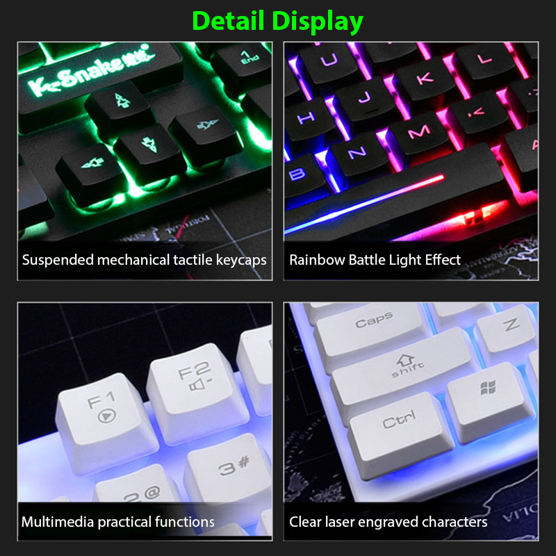 Conjunto de teclado e mouse KM - Gaming Keyboard And Mouse Combo Wireless avaliação e preço