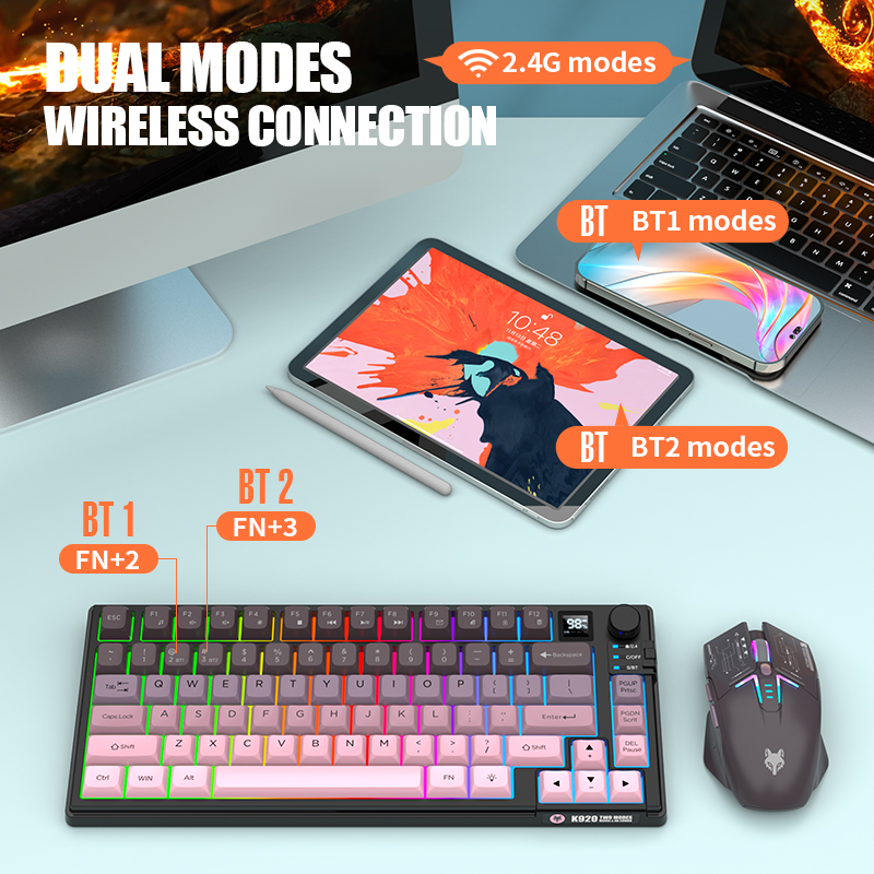 Combo de Teclado e Mouse Sem F - Gaming Keyboard And Mouse Combo Wireless avaliação e preço