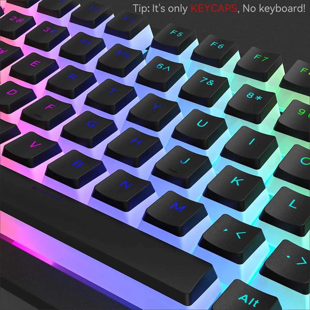 Novo pudim pbt keycaps 129 tec - Gaming Keyboard And Mouse Set avaliação e preço
