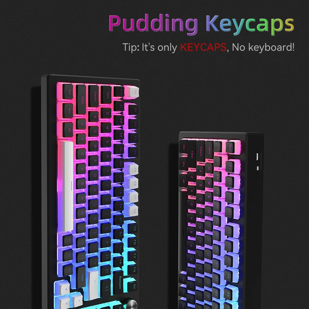 Novo pudim pbt keycaps 129 tec - Gaming Keyboard And Mouse Set avaliação e preço