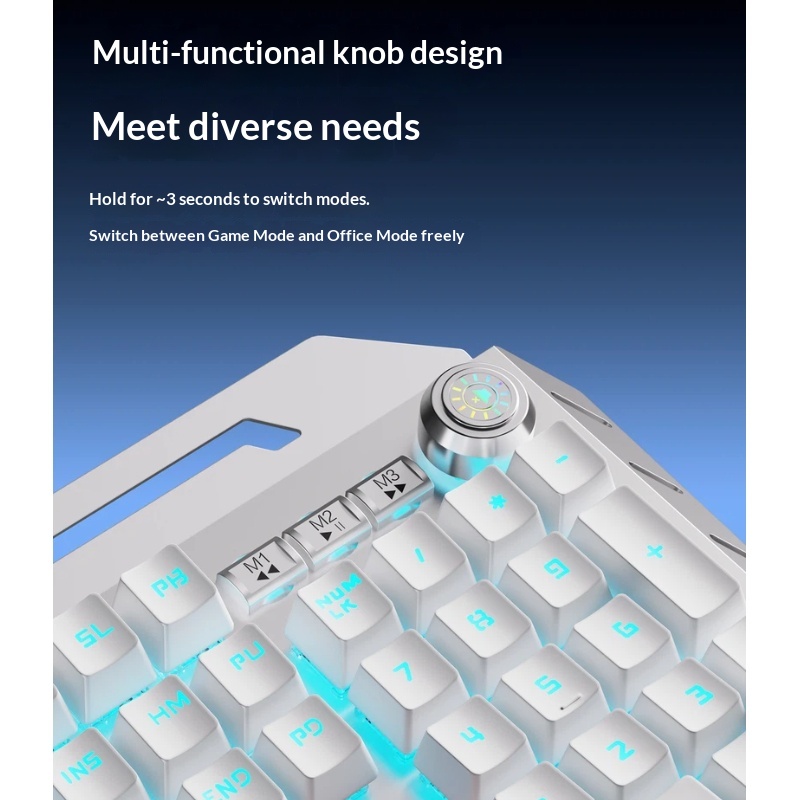 Combo de Teclado Mecânico Sem  - Gaming Keyboard Thocky avaliação e preço