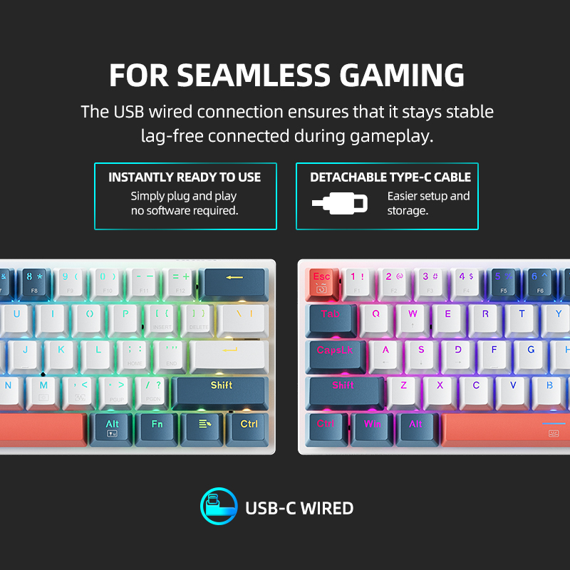 K500-B61achenike Mini Keybaord - Gaming Keyboard And Mouse Combo Wireless avaliação e preço