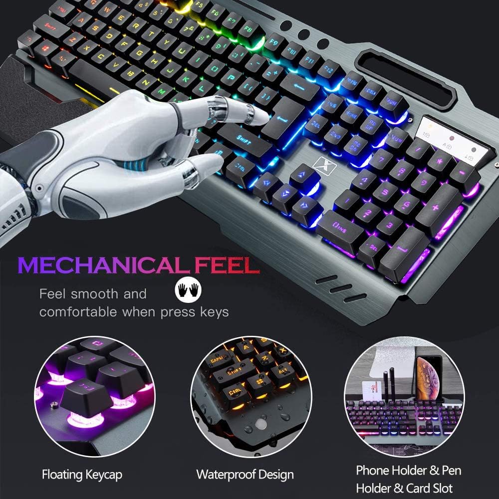 Combinação de teclado e mouse  - Gaming Keyboard Bluetooth avaliação e preço