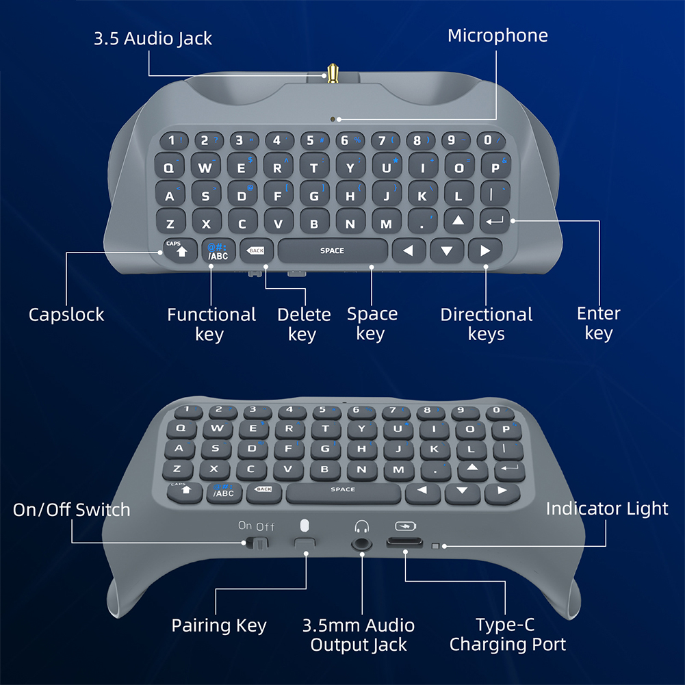 Controlador de teclado sem fio - Gaming Keyboard Bluetooth avaliação e preço
