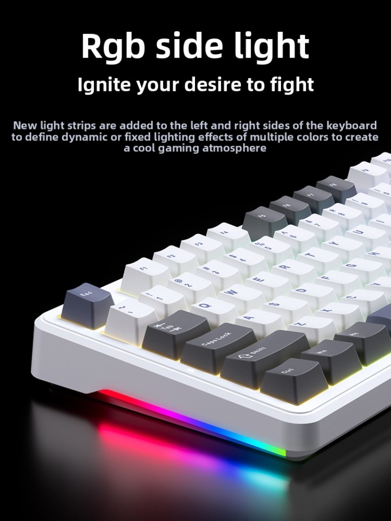Teclado Mecânico Sem Fio AULA  - Gaming Keyboard Thocky avaliação e preço
