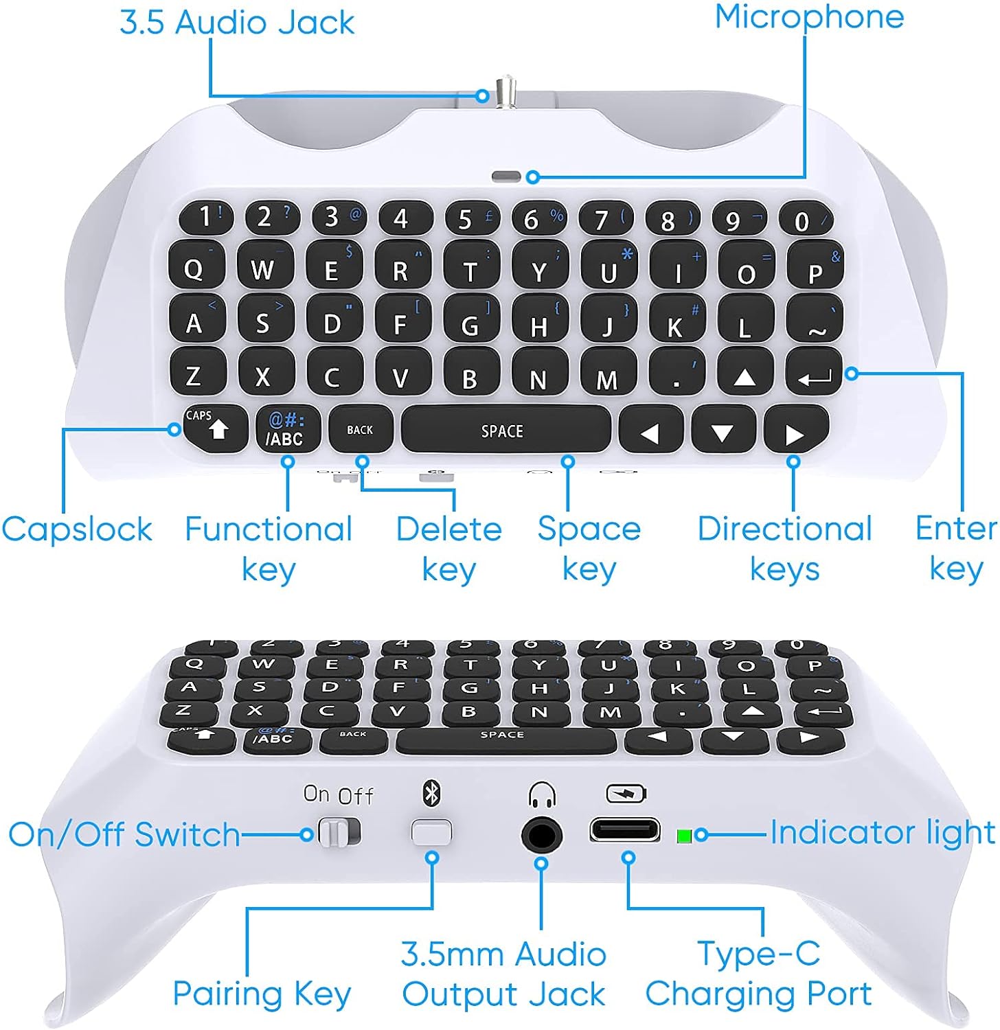 Para controlador ps5, bluetoot - Gaming Keyboard Bluetooth avaliação e preço