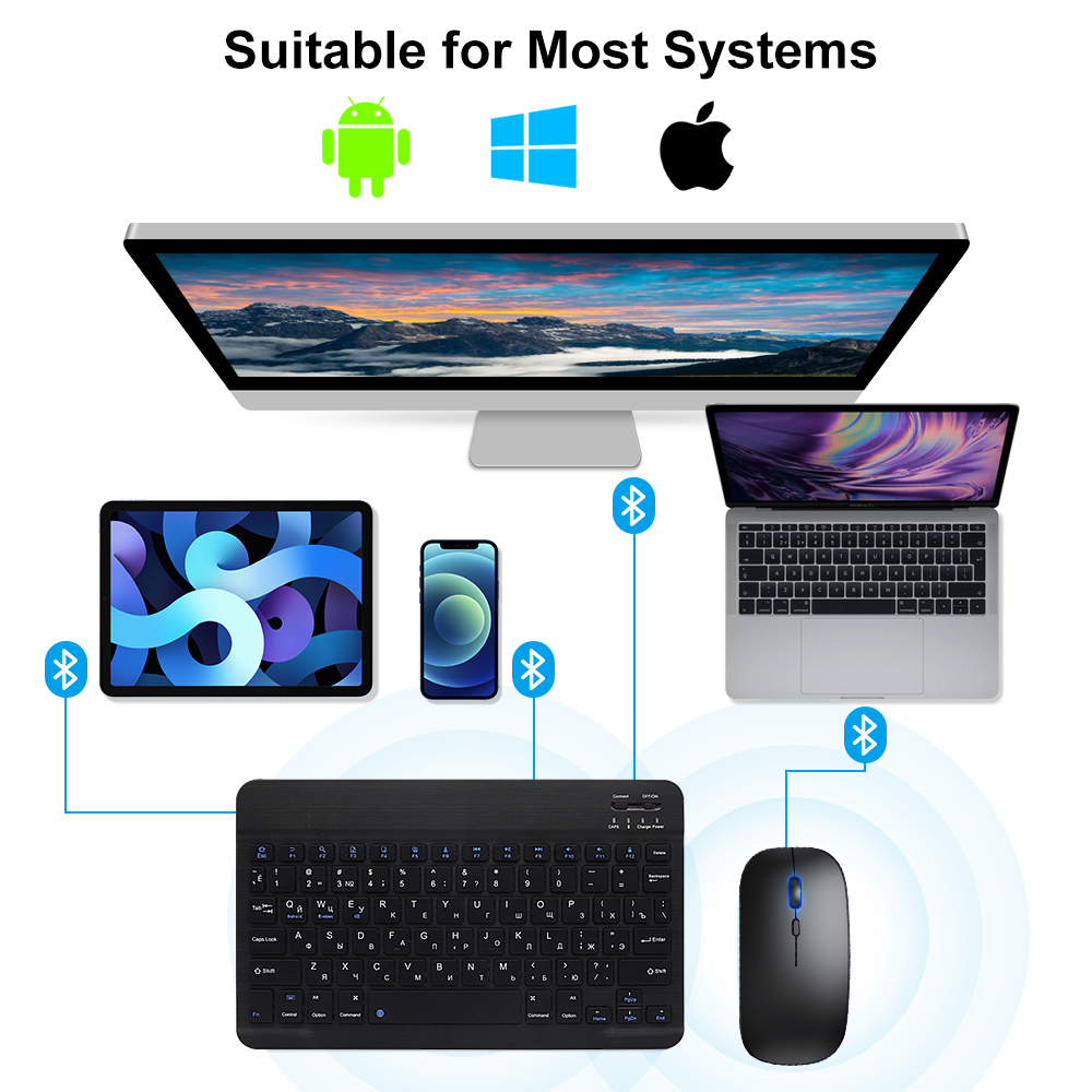 Teclado e mouse bluetooth para - Gaming Keyboard Bluetooth avaliação e preço
