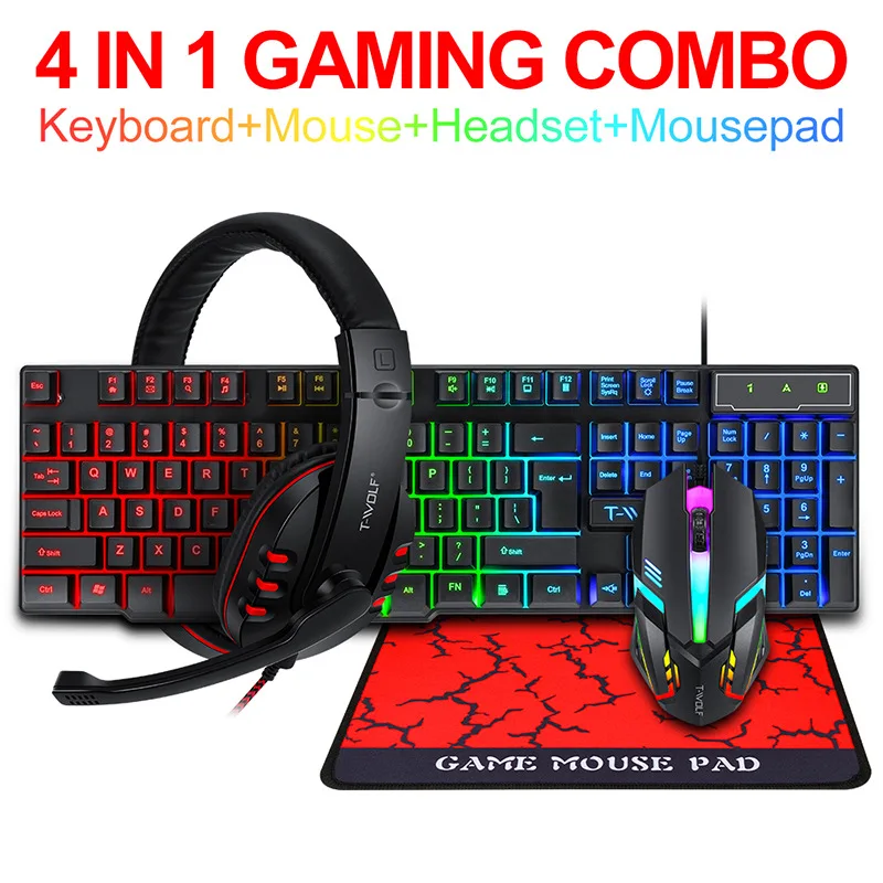 Conjunto de Acessórios Gamer T - Gaming Keyboard And Mouse Set avaliação e preço