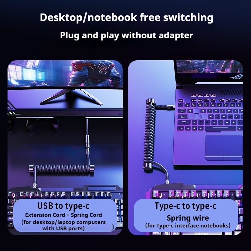 Cabo de Teclado USB para Tipo- - Gaming Keyboard Types avaliação e preço
