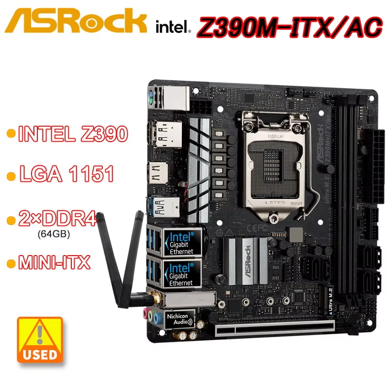 Placa-mãe Asrock Z390M-ITX/AC  - Intel Cpu Core I9 avaliação e preço