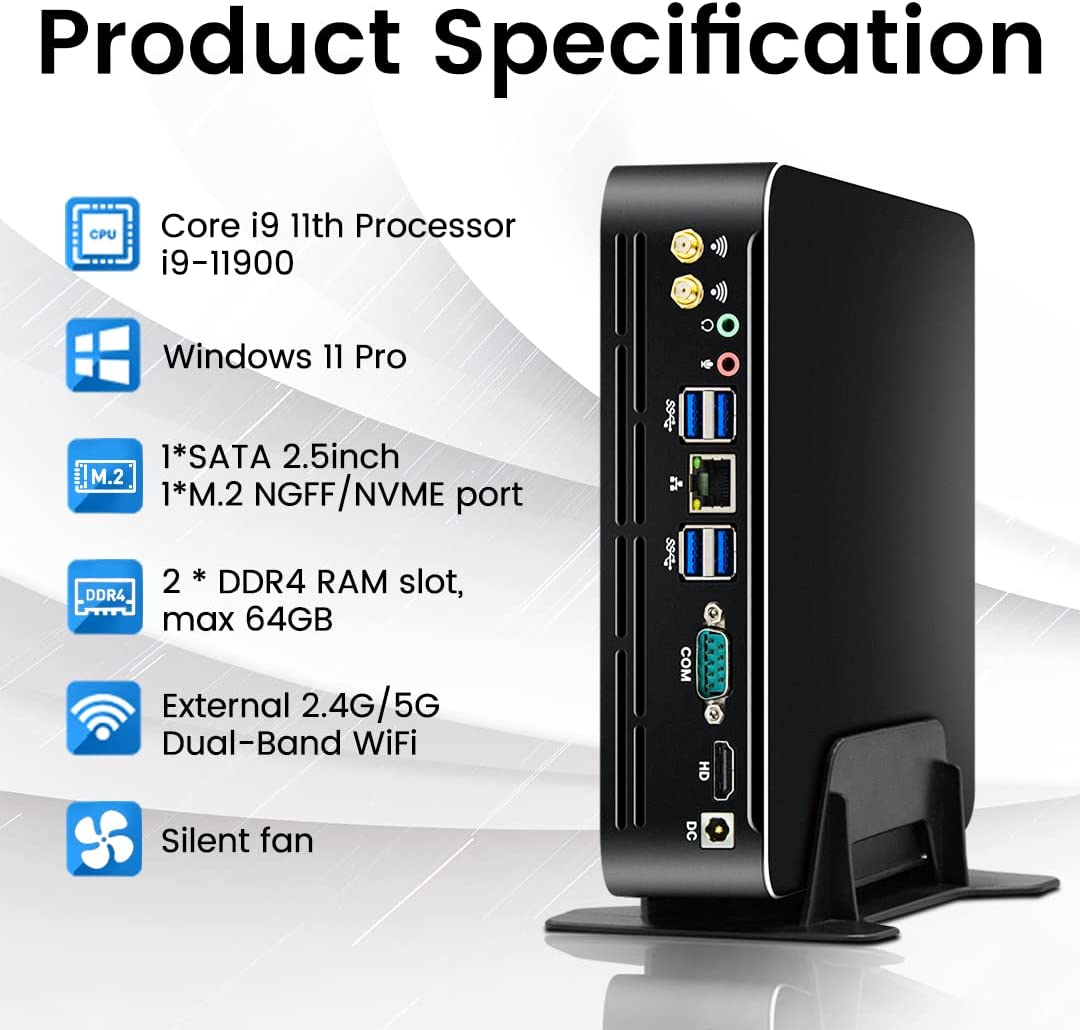 Partaker Mini PC Intel de 11ª  - Intel Cpu Core I9 avaliação e preço