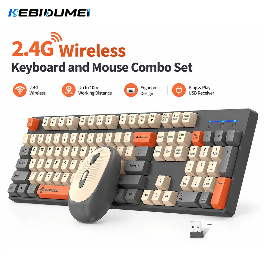 Conjunto de teclado e mouse se - Gaming Keyboard And Mouse Combo Wireless avaliação e preço