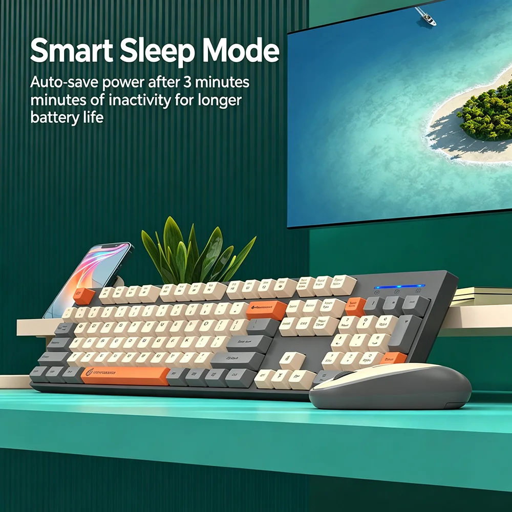Conjunto de teclado e mouse se - Gaming Keyboard And Mouse Combo Wireless avaliação e preço