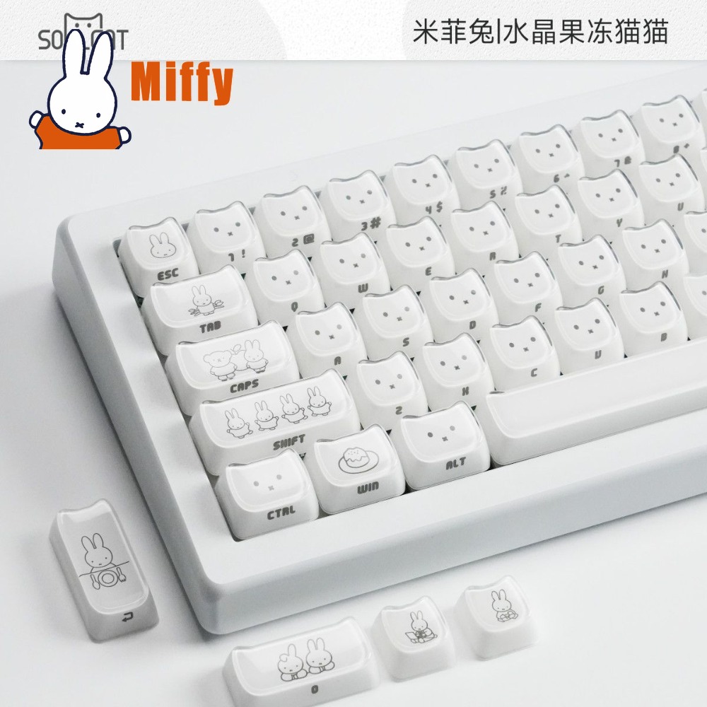 Teclas Kawaii Miffy: Capas de  - Gaming Keyboard He avaliação e preço