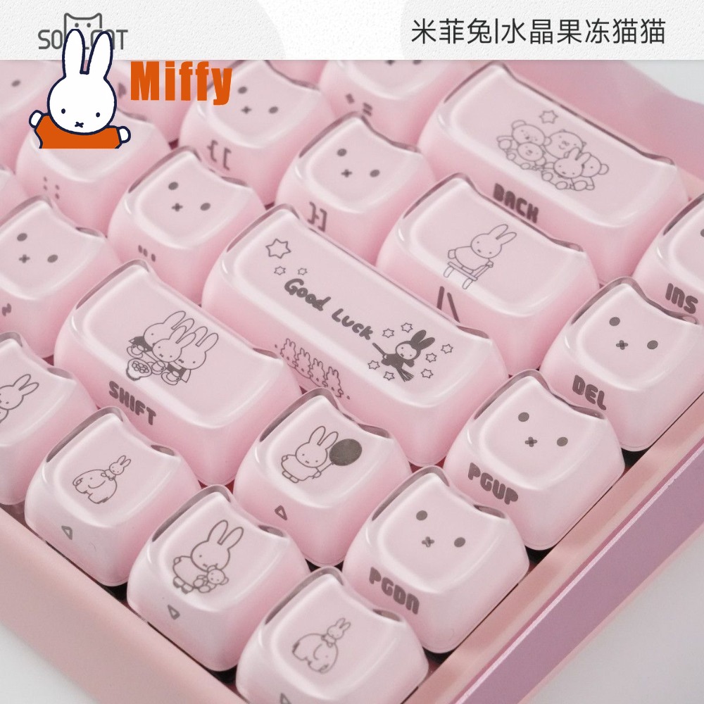 Teclas Kawaii Miffy: Capas de  - Gaming Keyboard He avaliação e preço
