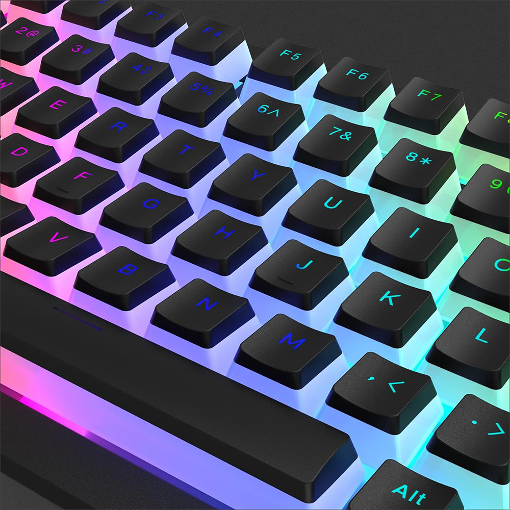 129 teclas pudim keycaps pbt d - Gaming Keyboard No Rgb avaliação e preço