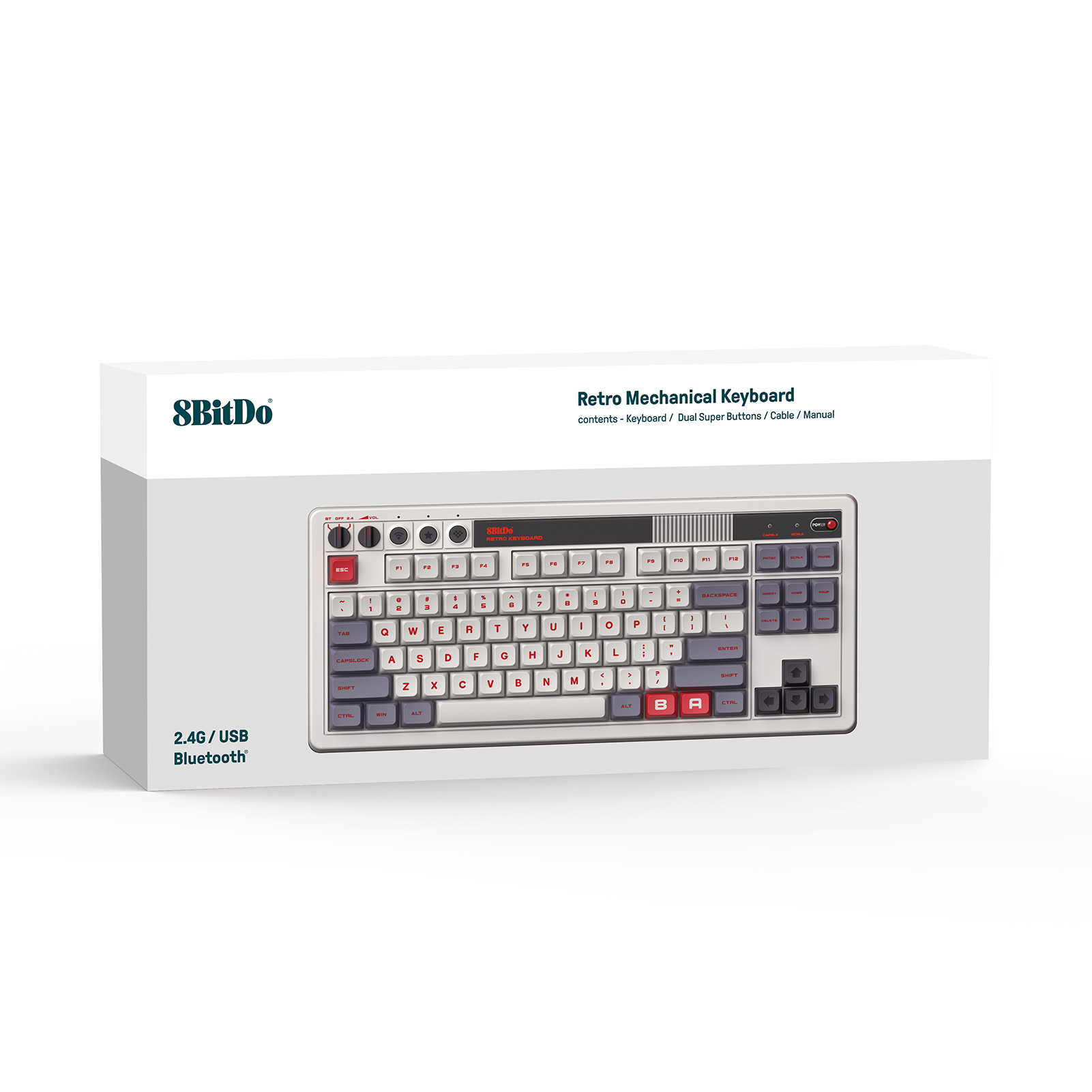 Teclado mecânico retrô 8Bitdo, - Gaming Keyboard Bluetooth avaliação e preço