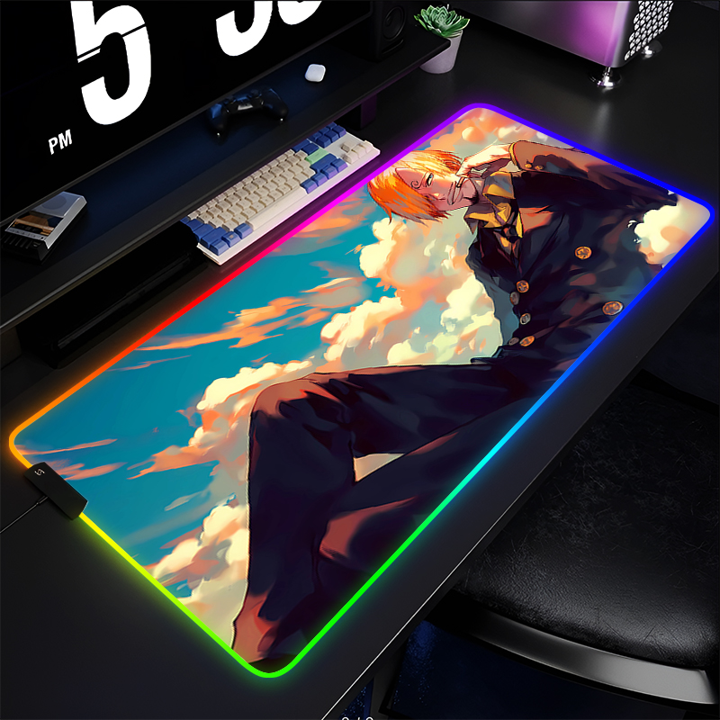 Mousepad RGB Anime One Piece S - Gaming Keyboard No Rgb avaliação e preço