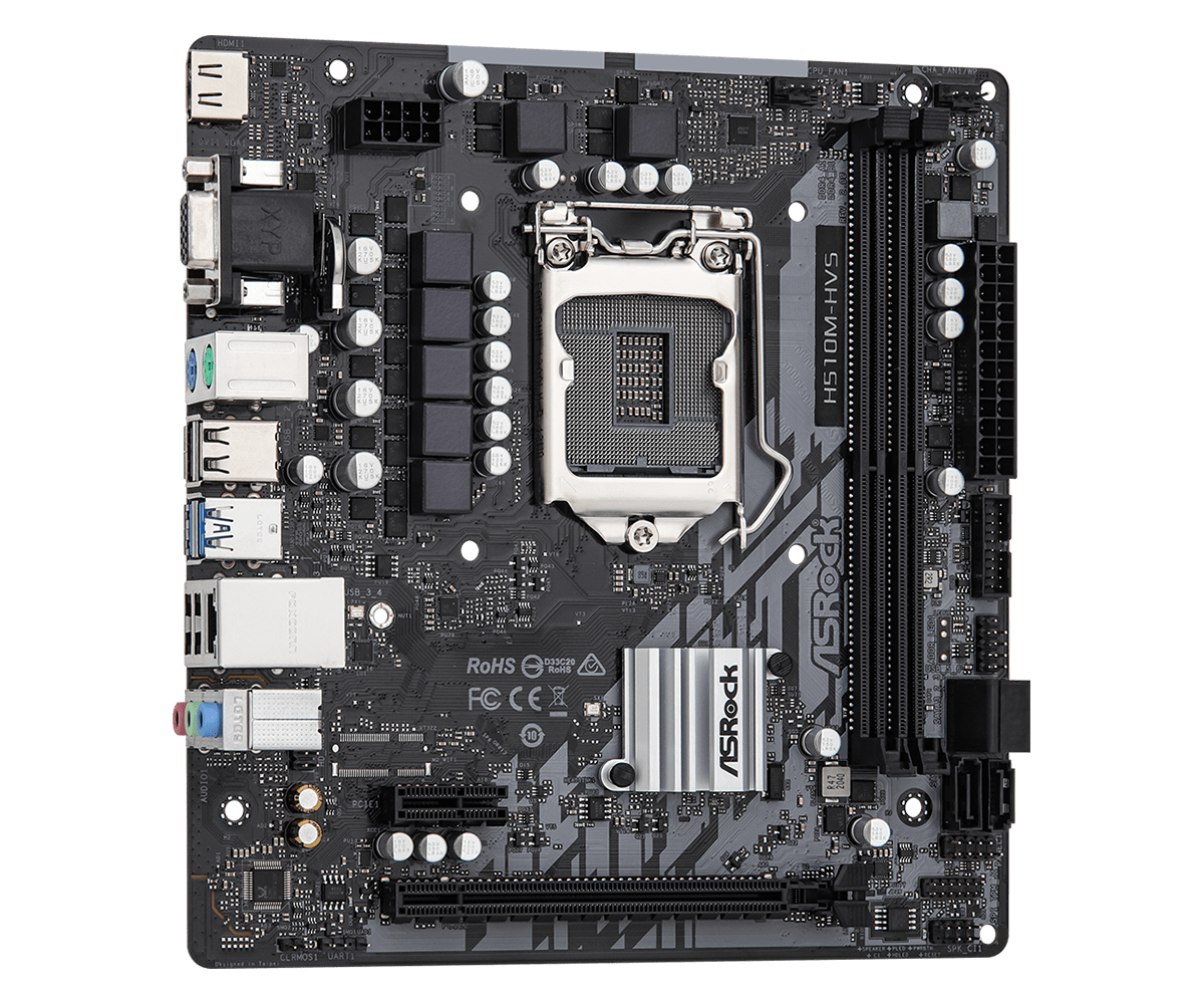 Placa-Mãe ASROCK H510M-HVS R2. - Intel Cpu Core I9 avaliação e preço