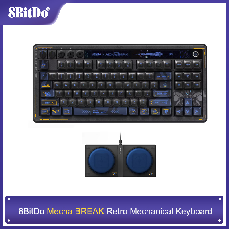 Teclado mecânico 8BitDo Retro  - Gaming Keyboard Bluetooth avaliação e preço