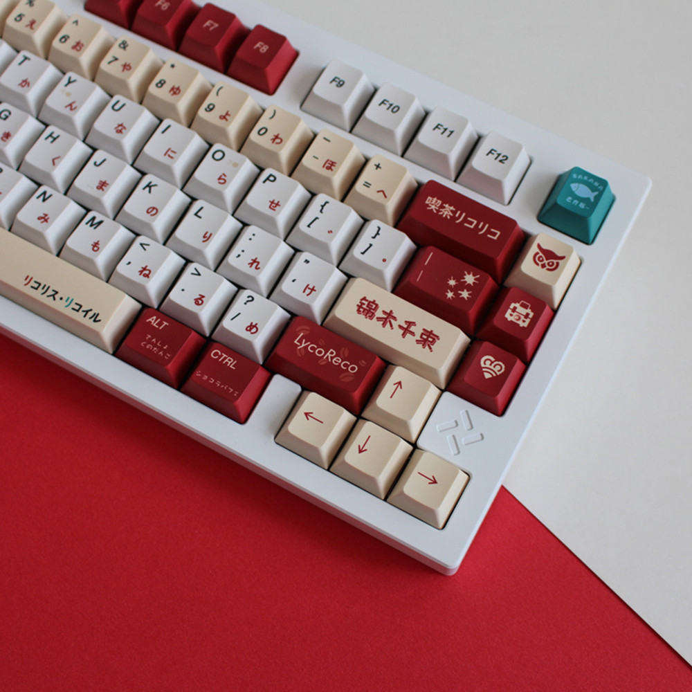 Teclas PBT Lycoris Recoil Anim - Gaming Keyboard Bluetooth avaliação e preço